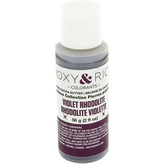 Cocoa Butter, Gemstone Rhodolite Violet 2 Ounces by Roxy & Rich