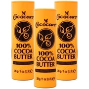 Cocoa Butter Sticks 100% Pure COCOCARE 1oz  3 pack