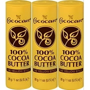 Cocoa Butter Sticks 100% Pure COCOCARE 1oz  3 pack