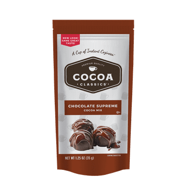 Cocoa Classics® Chocolate Supreme Instant Hot Cocoa Mix, 1.25 oz. 1 Packet (35g) Serving Size