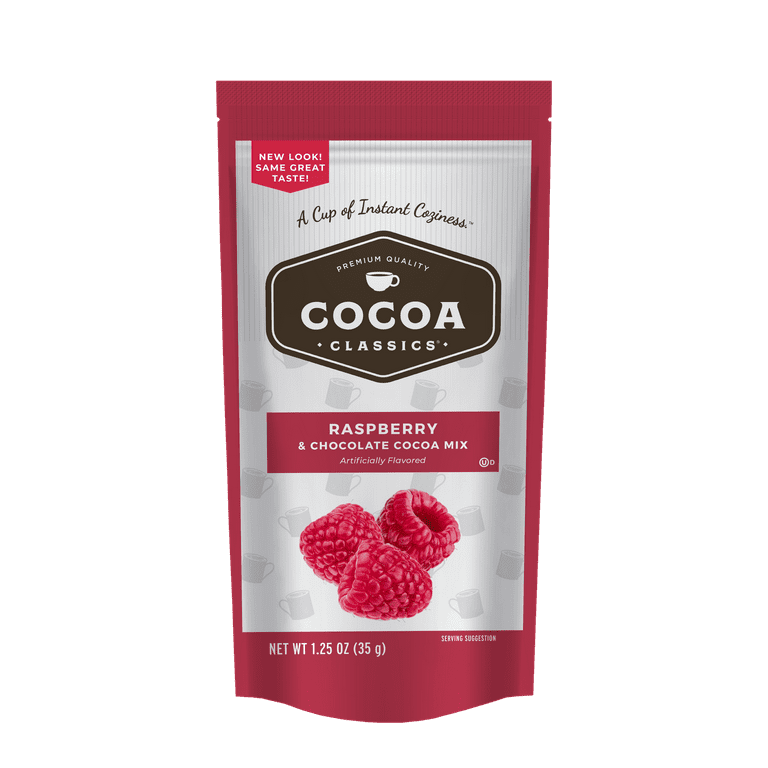 Cocoa Classics Raspberry Cocoa Mix, Hot Chocolate, Made with