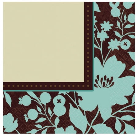 Cocoa Floral Small Napkins (16ct)