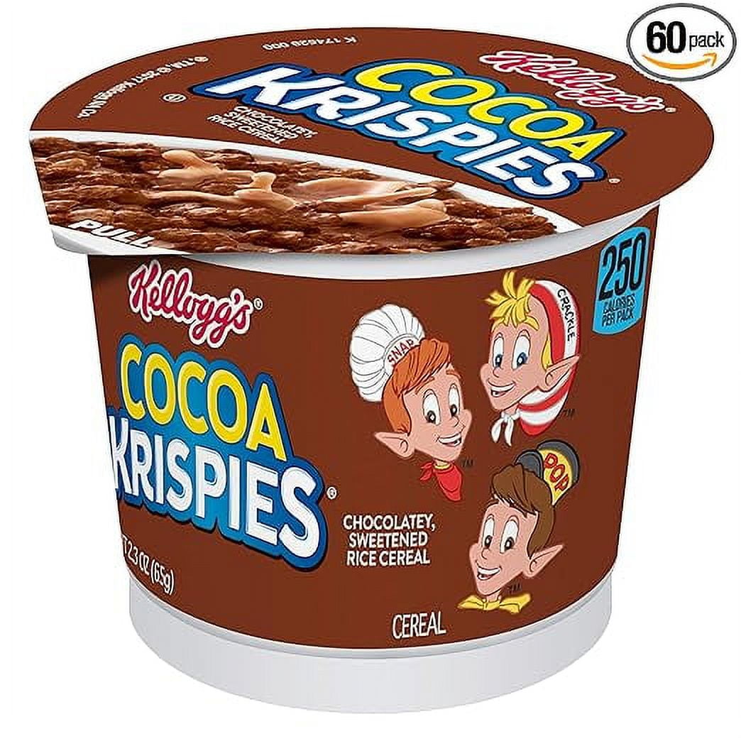 Cocoa Krispies Original Kellogg's Breakfast Cereal In A Cup (Pack of 60)