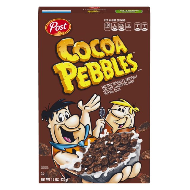 Cocoa Pebbles Gluten Breakfast Cereal, 15 Ounce Box