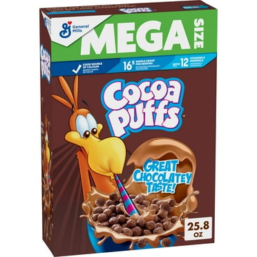 Cocoa Puffs, Chocolatey Breakfast Cereal, Mega Size, 25.8 oz