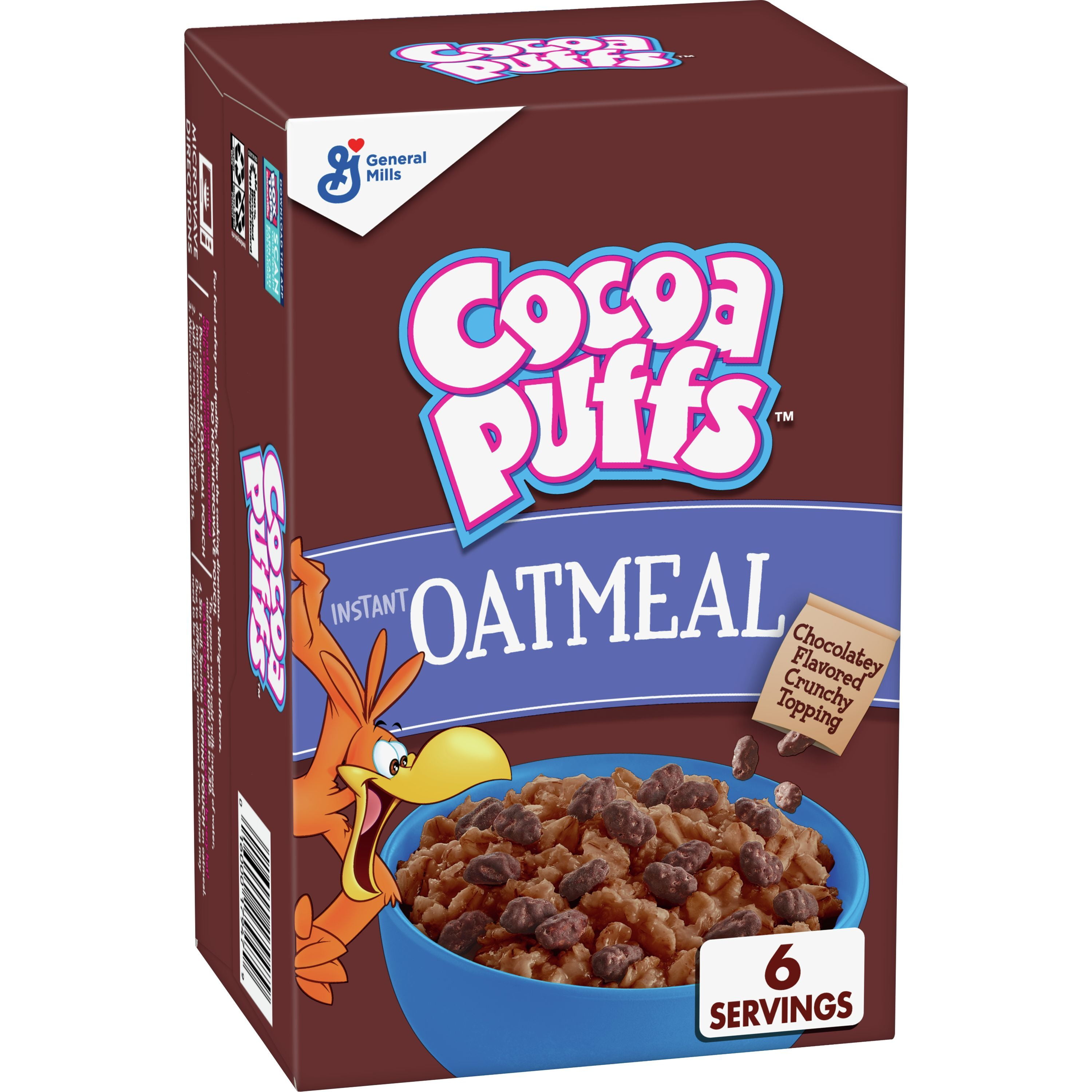 Cocoa Puffs Instant Oatmeal, 6 ct, 8.4 oz