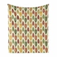 thumbnail image 1 of Cocoa Soft Flannel Fleece Throw Blanket, Colorful Cocoa Beans Vintage Style Earthy Plants Brewed Drink Cafe Pattern, Cozy Plush for Indoor and Outdoor Use, 50" x 70", Multicolor, by Ambesonne, 1 of 6