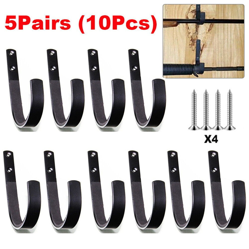 Cocobaby 10Pcs Steel Gun Wall Mount Rack Storage Rifles Shotgun Hooks Hangers Archery Bow - Walmart.com
