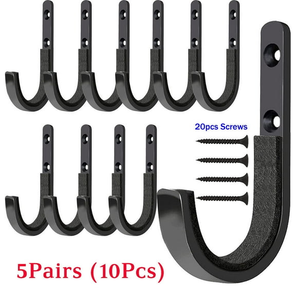 Cocobaby 10pcs Steel Gun Rack Storage Rifles Shotgun Hooks Wall Mount Hangers Archery Bow