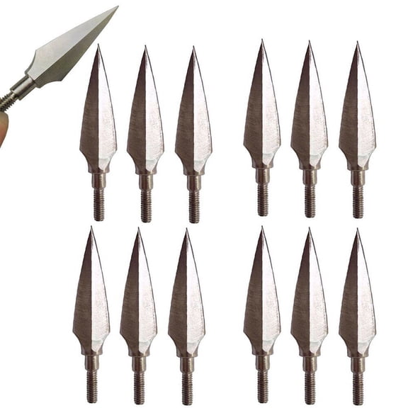 Cocobaby 12 150gr Archery Arrowheads Hunting Tips Screw Points Crossbow Arrow Broadheads