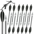 thumbnail image 1 of Cocobaby 12Pc 6.3" Pistol Crossbow Bolts Aluminium Crossbow Arrows with Broadhead Hunting, 1 of 12