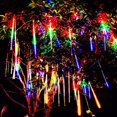 thumbnail image 1 of Cocobaby 192 LED Meteor Shower Lights Fairy String Light Falling Rain Tree Garden Xmas, 1 of 8