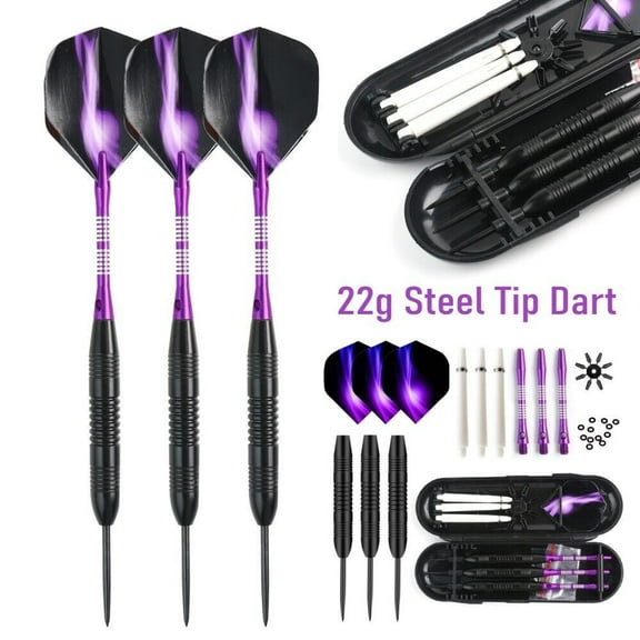 Cocobaby 3Pcs 22g Professional Competition Tungsten Steel Needle Tip Darts Set With Case