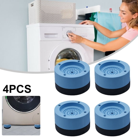 Cocobaby 4pcs/set Shock&Noise Cancelling Washing Machine Support, Anti Slip Anti Vibration - Blue
