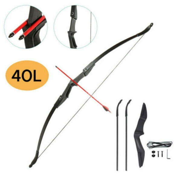 Cocobaby 57" Takedown Archery Recurve Bow Right Left Hand Hunting Beginner Practice 40Lbs