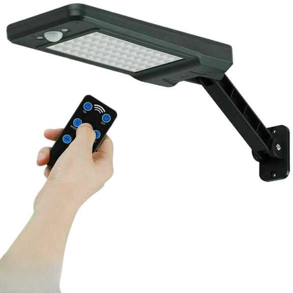 Cocobaby 60 LED Solar PIR Motion Sensor Street Wall Light Outdoor Waterproof Lamp +Remote