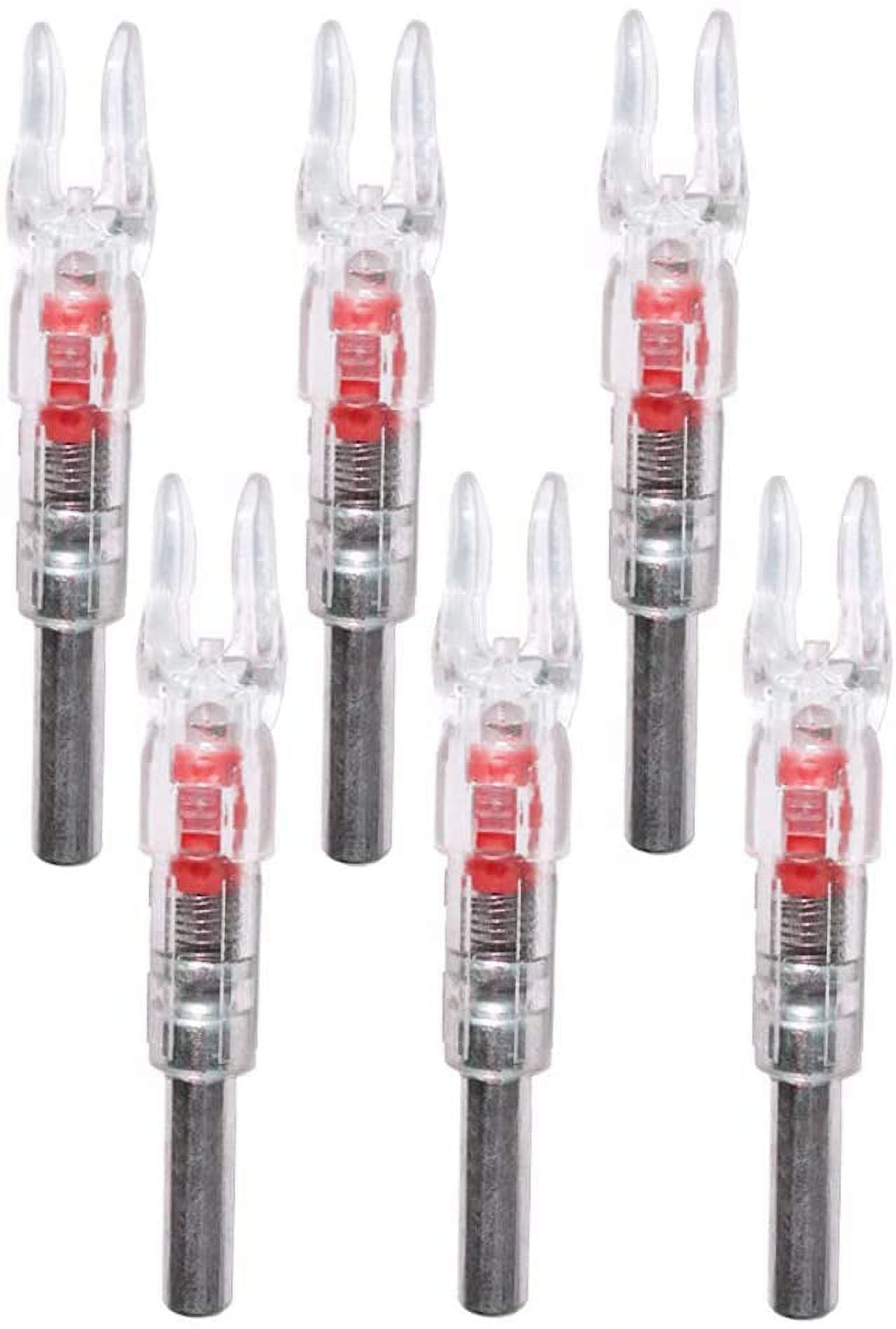 Trackable Nocks Cocobaby 6Pcs Automatic LED Lighted Nocks Shooting Archery Arrows 6.2mm ...