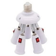 thumbnail image 1 of Cocobaby E26/E27 Light Bulb Socket Splitter Adjustable Bulbs Socket Connector with Switch, 1 of 16
