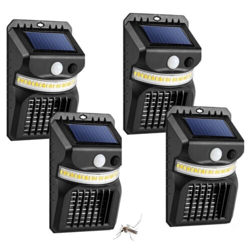 Cocobaby Outdoor Solar Powered LED Mosquito Lamp Fly Bug Insect Zapper Killer Trap Light