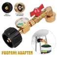thumbnail image 1 of Cocobaby Propane Refill Adapter with Valve and Gauge, Fill 1 Lb Bottles From 5-40 Lb Tank, 1 of 16