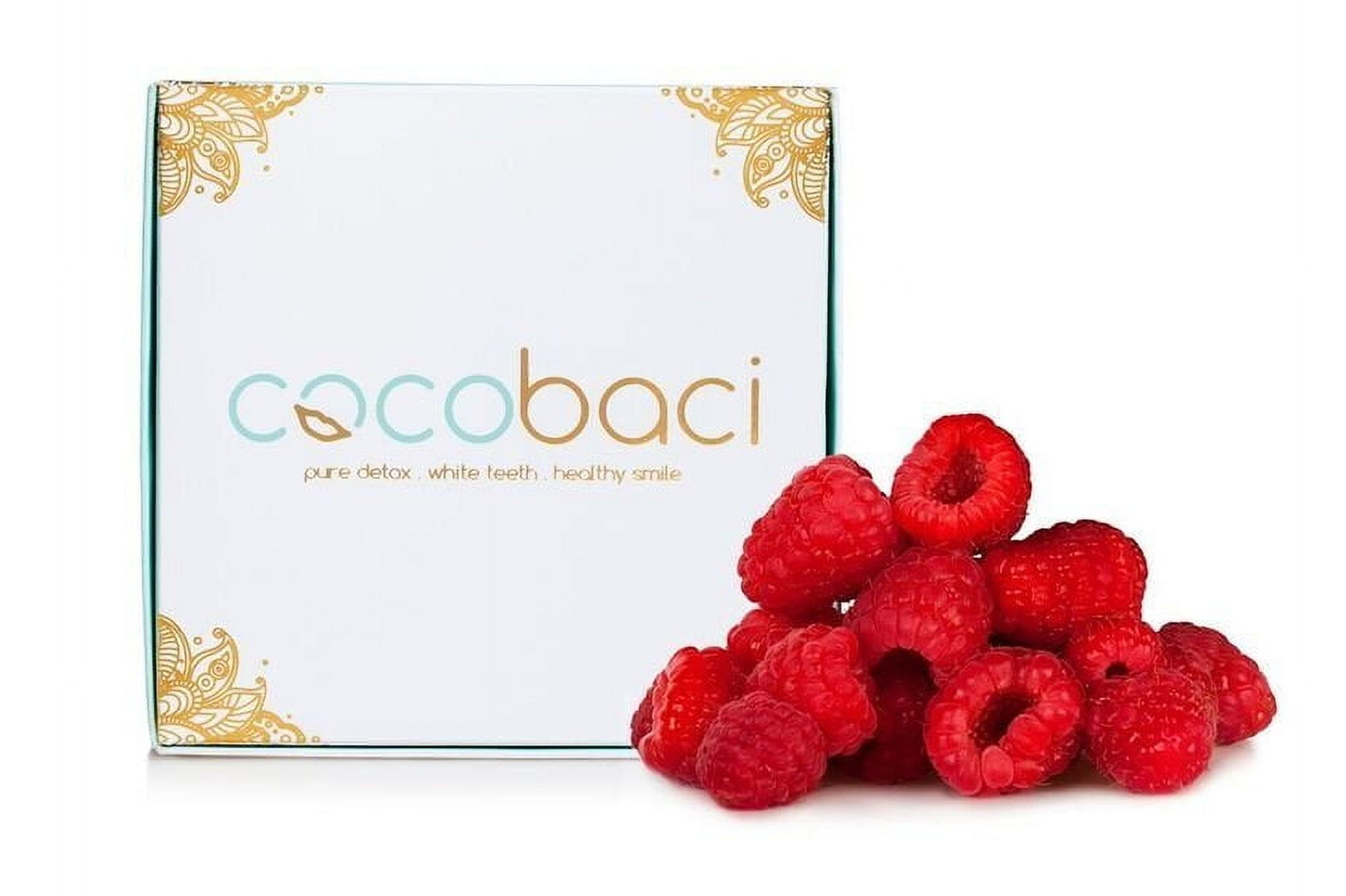 Cocobaci Ayurvedic coconut oil DHF10 pulling 15 packets Raspberry