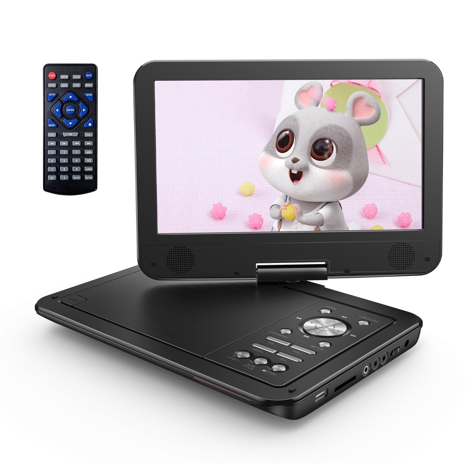 Free Shipping! YOTON 2022 Upgrade 12.5" Portable DVD Player with 10.5" HD Swivel Screen, 6 Hour Rechargeable Battery for Car/Kids