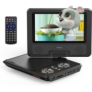 CocoBear 9.5" Portable DVD Player for Kids and Car, 7.5" Swivel HD Screen with 4-6 Hours Built-in Battery, Support Sync Screen to TV, Support SD Card/USB/Multiple Disc Formats