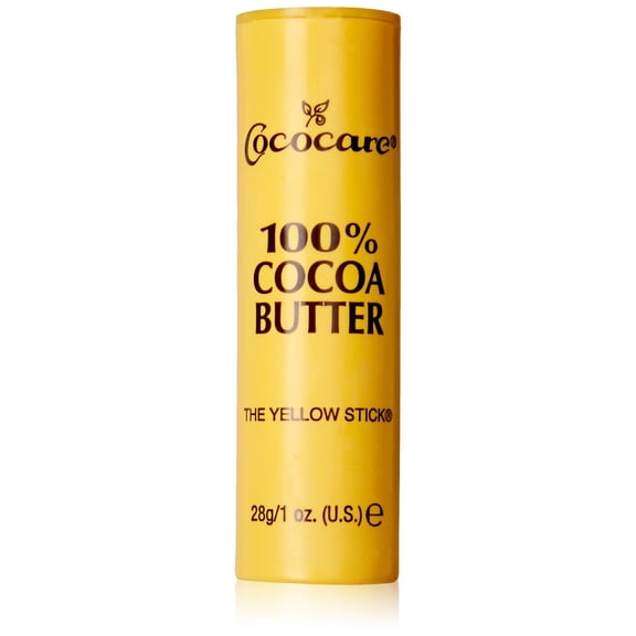 Cococare 100% Cocoa Butter Stick - All-Natural Cocoa Butter Emollient For Ultimate Skin Hydration & Protection - The Yellow Stick - (3 Pack)