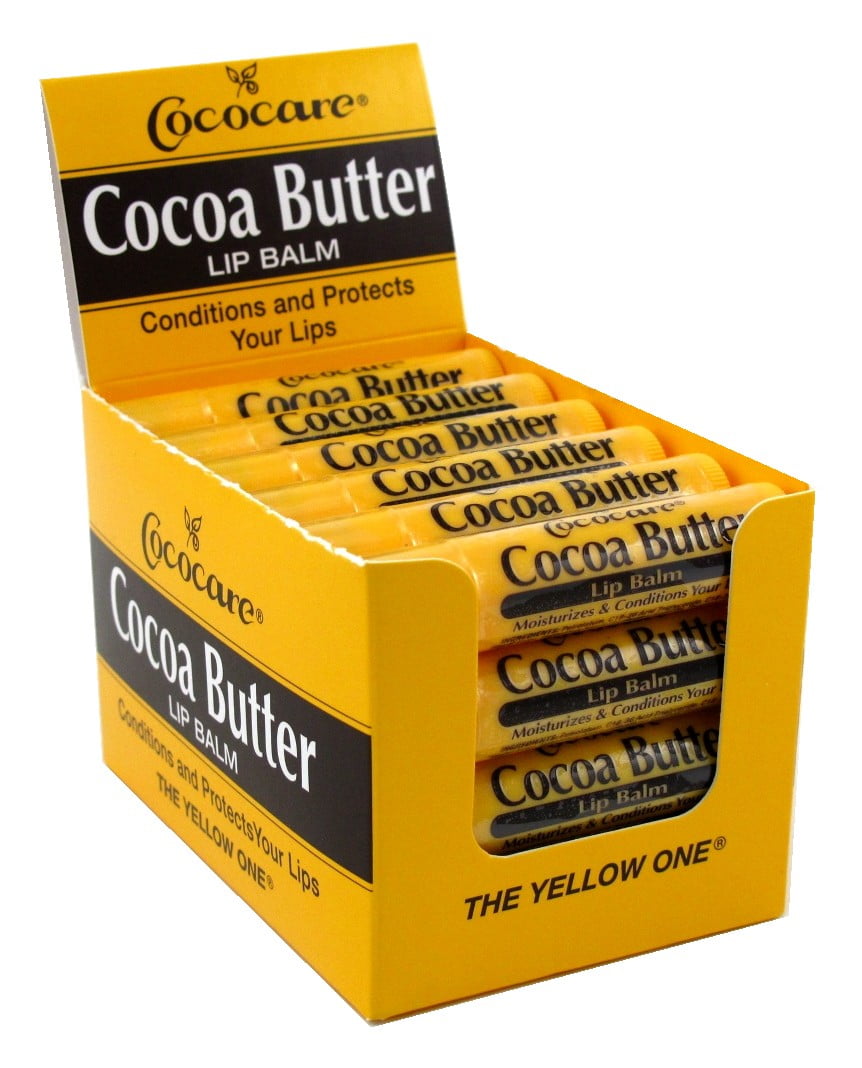 Cococare Cocoa Butter Lip Balm 0.15 Ounce (Pack of 24)