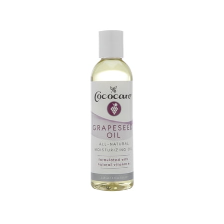 Cococare Natural Grapeseed Oil Infused with Vitamin E, 4 Oz