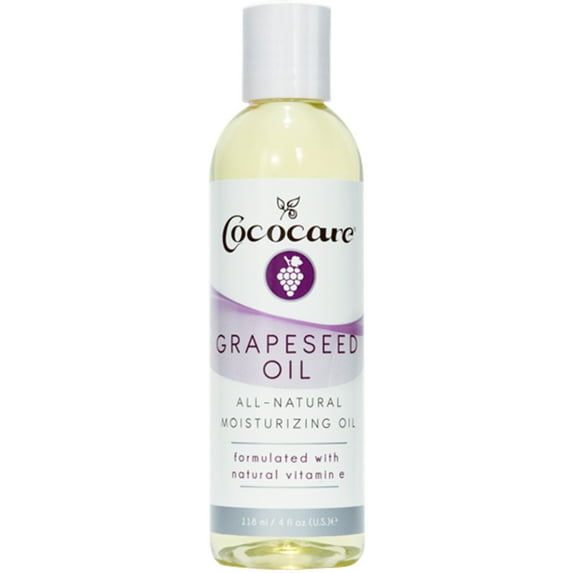 Cococare Natural Grapeseed Oil Infused with Vitamin E, 4 Oz