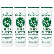 Cococare Shea Butter Moisturizing Stick, 4 Pack, 1 oz 28 g Each