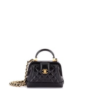 Cocodoc Top Handle Bag Quilted Lambskin Mini By Rebag