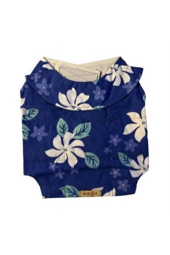 BLU92A342 Hawaii 5-0 Cooling Vest for Dog, Blue & White Flower - Extra Large