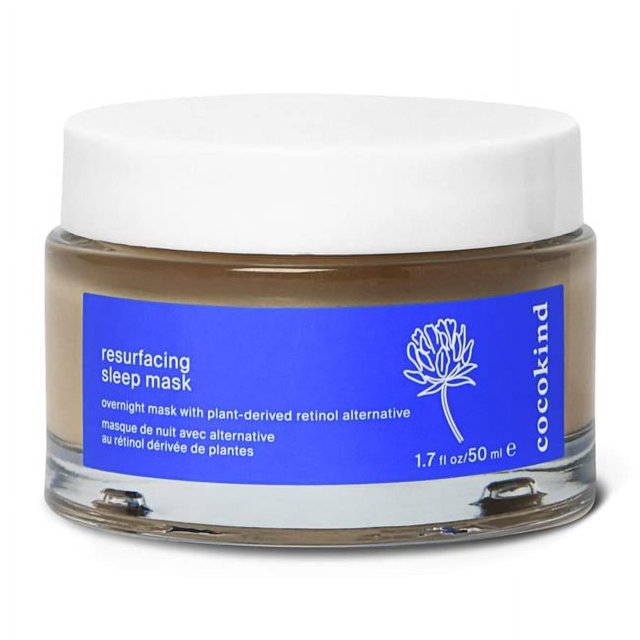 Cocokind Resurfacing Sleep Mask, Retinol Alternative Face Mask and