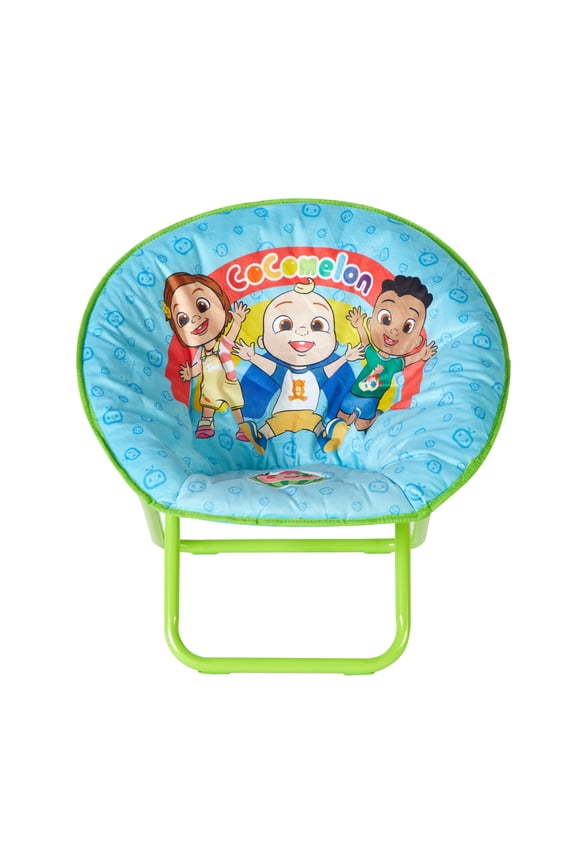 Cocomelon 19" Toddler Mini Saucer Chair, Blue