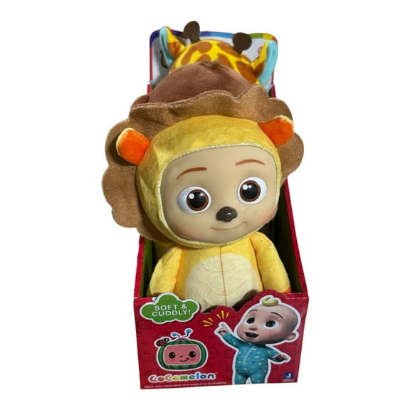 Cocomelon (3 Pack) JJ Plush Giraffe Monkey & Lion 8" Figures Soft & Cuddly