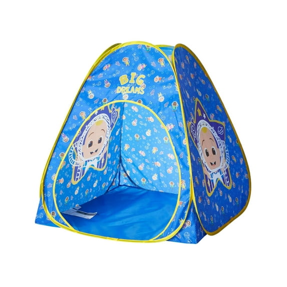 Cocomelon 3pc Tent Set with Pillow and Flashlight, Blue, Unisex, Toddler