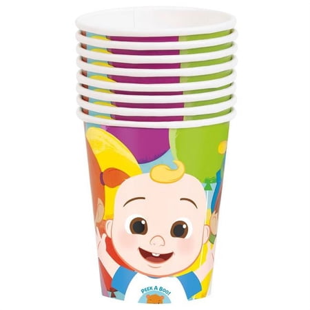 Cocomelon 9 oz Hot & Cold Paper Cups, Pack of 8