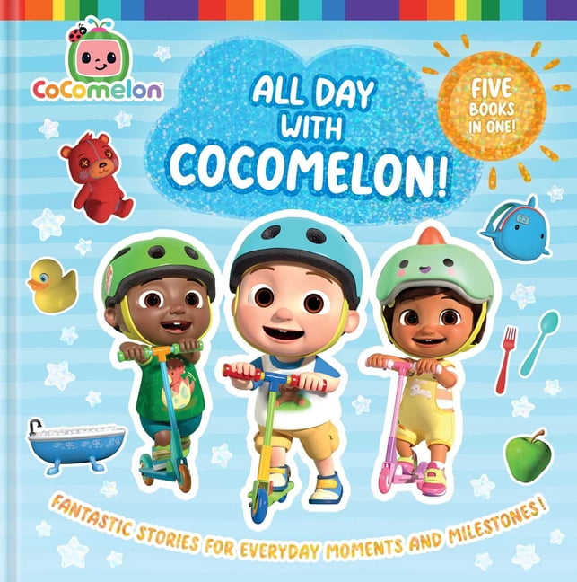 Cocomelon All Day with Cocomelon!: Ready for School!; Playdate with Cody; Pasta Party!; Jj Goes to the Potty; Good Night, Jj, (Hardcover)