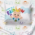 thumbnail image 1 of Cocomelon Animals Kids Full Microfiber Sheet Set, Rainbow Color Bed Sheets, 1 of 2