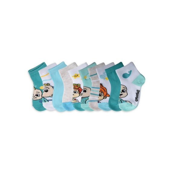 Cocomelon Baby Girls Socks, 10-Pack, Sizes 12 Months - 5T