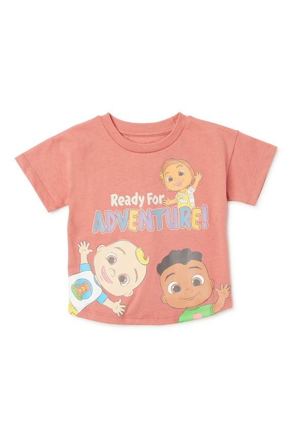 Baby Girls T-Shirt with Short Sleeves, Sizes 18 Months-5T