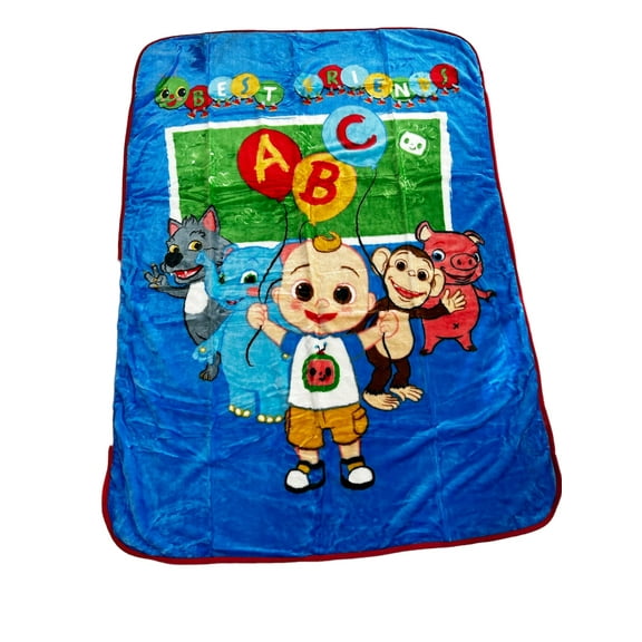 Cocomelon "Best Friends" Soft Plush 60"x80" Twin Size Blanket
