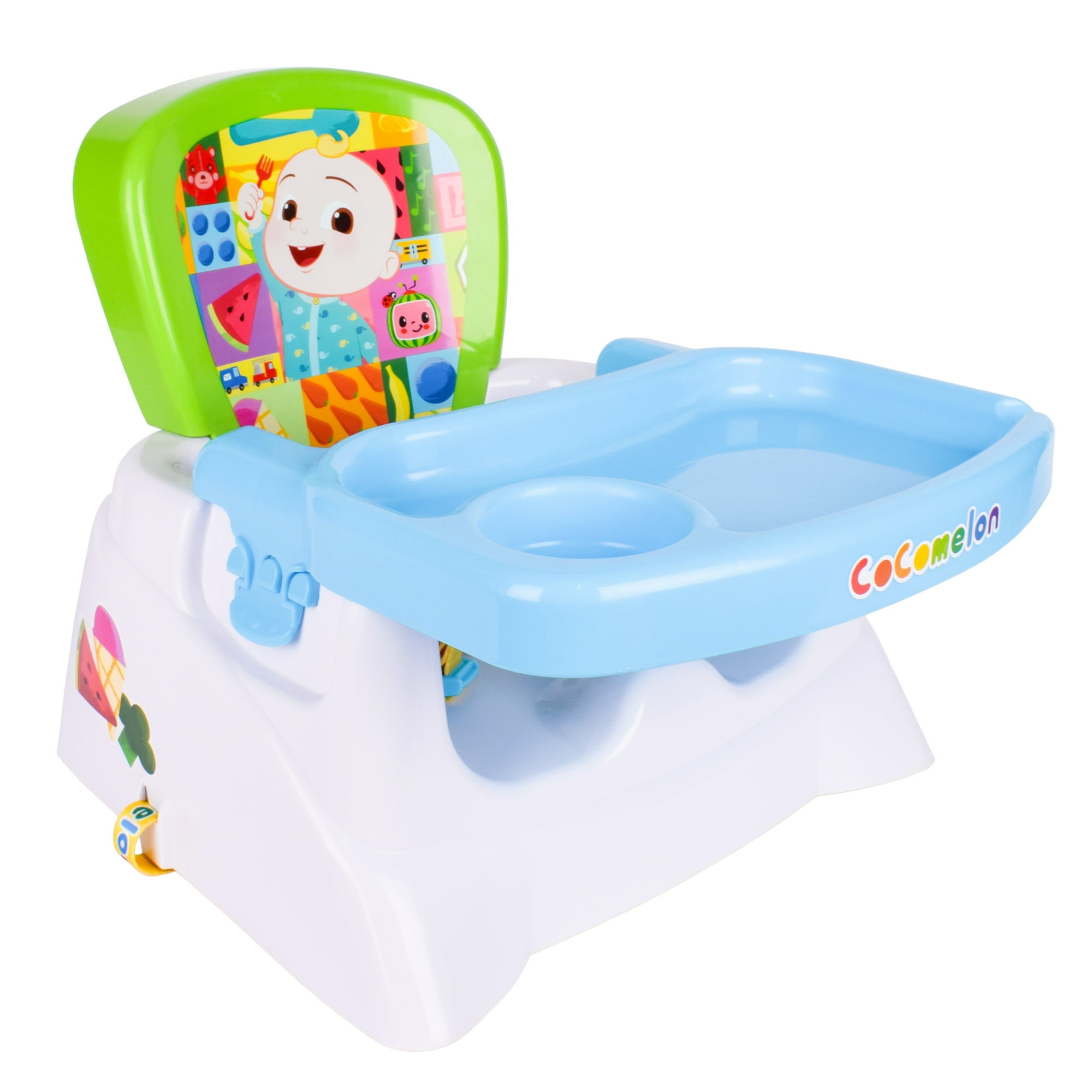 Baby booster chair with cheap tray