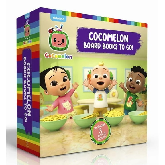 Cocomelon Cocomelon Board Books to Go! (Boxed Set): Pasta Party!; I Like My Name; Let's Meet the Doctor!, (Board Book)