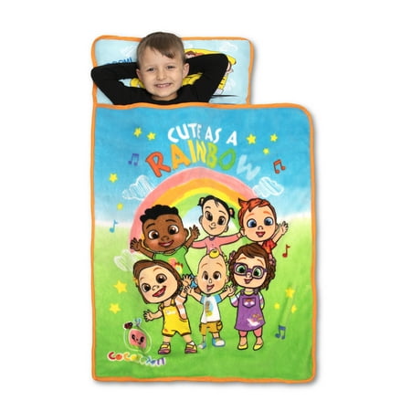 Cocomelon "Cute as a Rainbow" with JJ and Friends Toddler Nap Mat