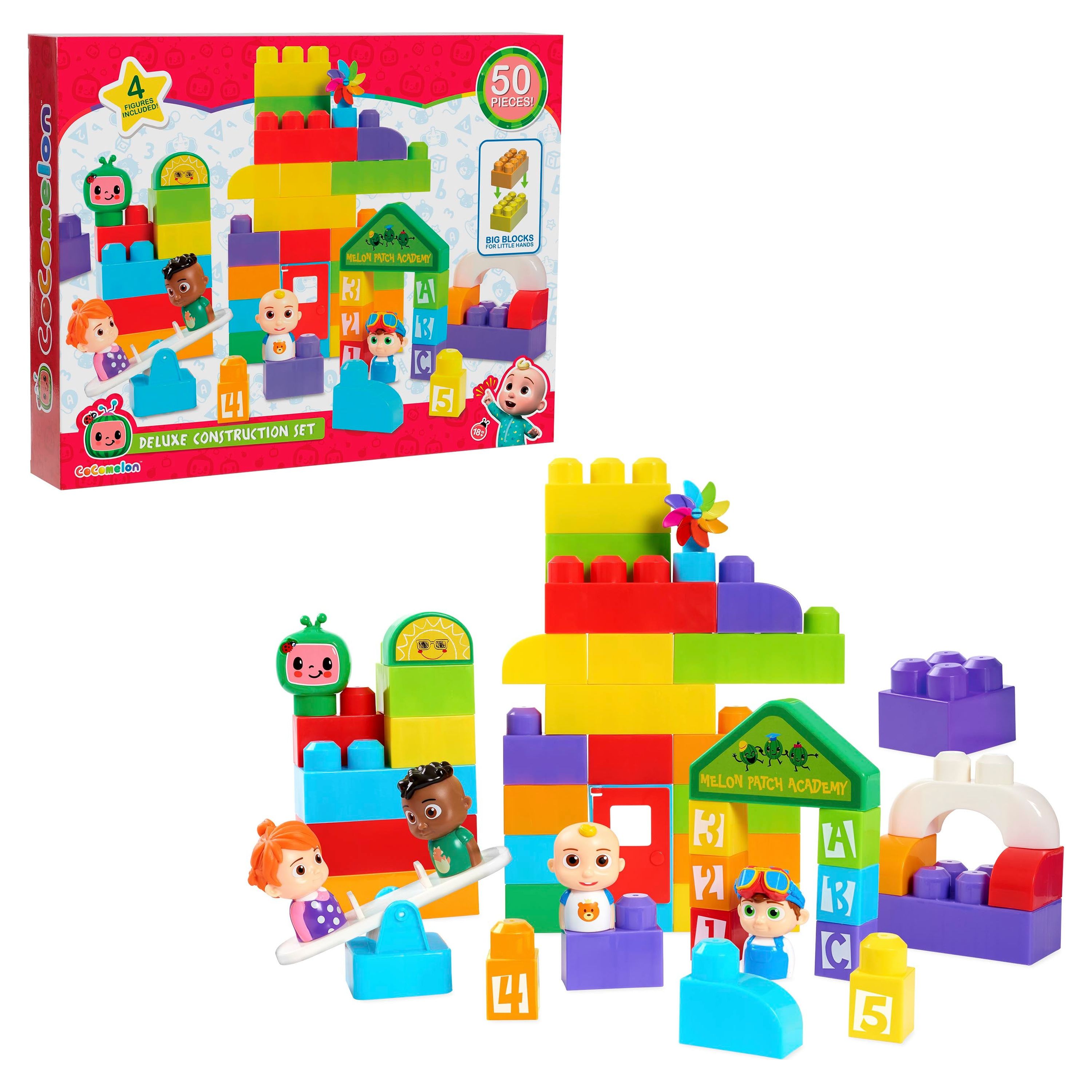 Cocomelon Deluxe Construction Set, Officially Licensed Kids Toys for Ages 18 Month, Gifts and Presents - image 1 of 6