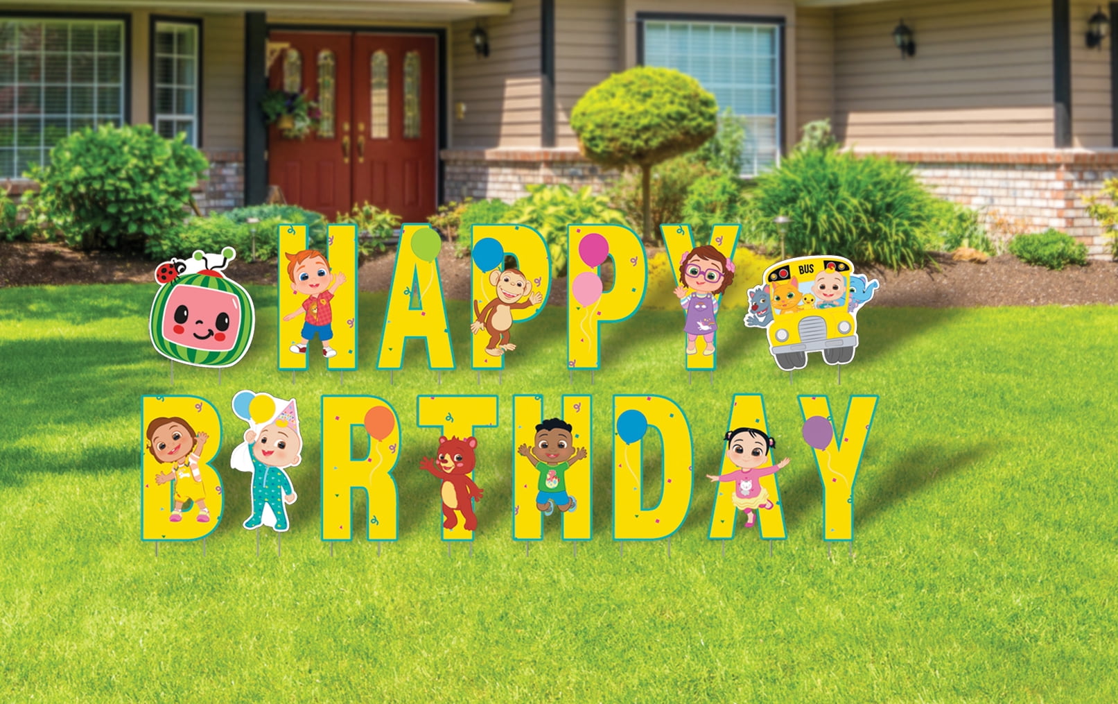 Cocomelon Happy Birthday Yard Sign 15 Piece Kit With Included Metal cocomelon-happy-birthday-yard-sign-15-piece-kit-with-included-metal