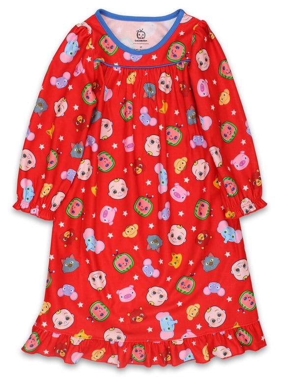 Infant and Toddler Girls Granny Gown Nightgown Red K219775CM